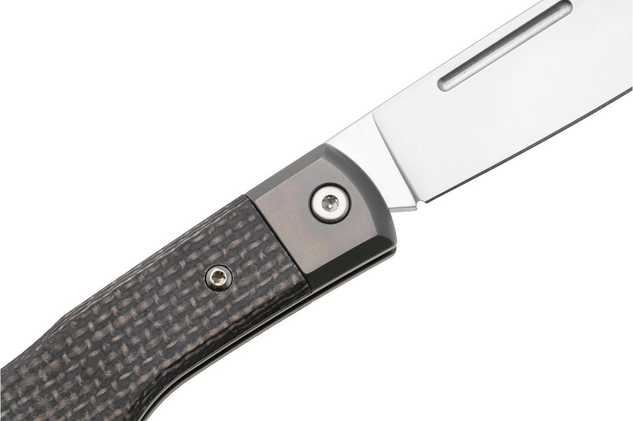 Fox Gunstock FX-558 BI Satin Böhler M390, Bison Yuta Micarta, slipjoint zakmes