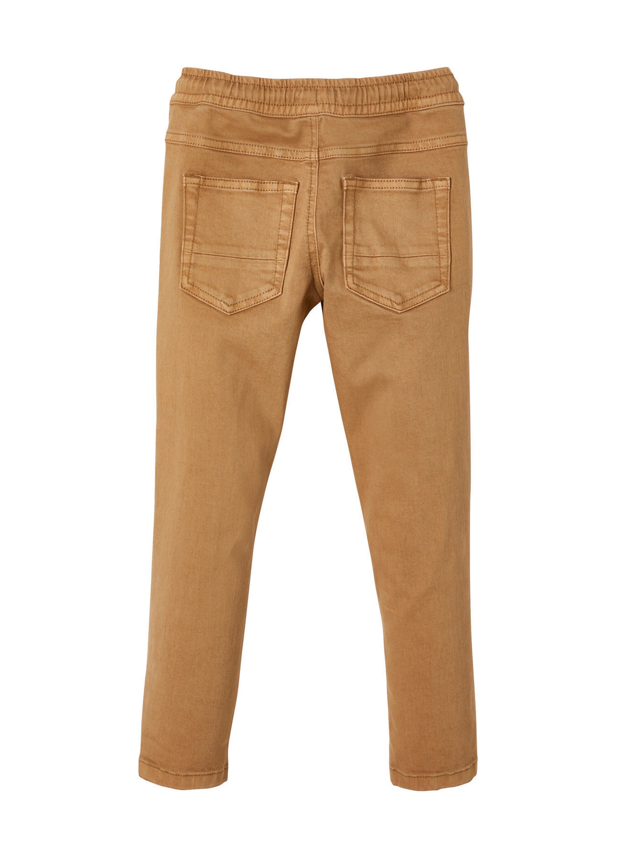 Vertbaudet Jungen Hose, Dehnbund mit Kordelzug beige