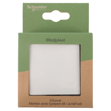 Schneider Merten System-M Blindplaat Actief Wit