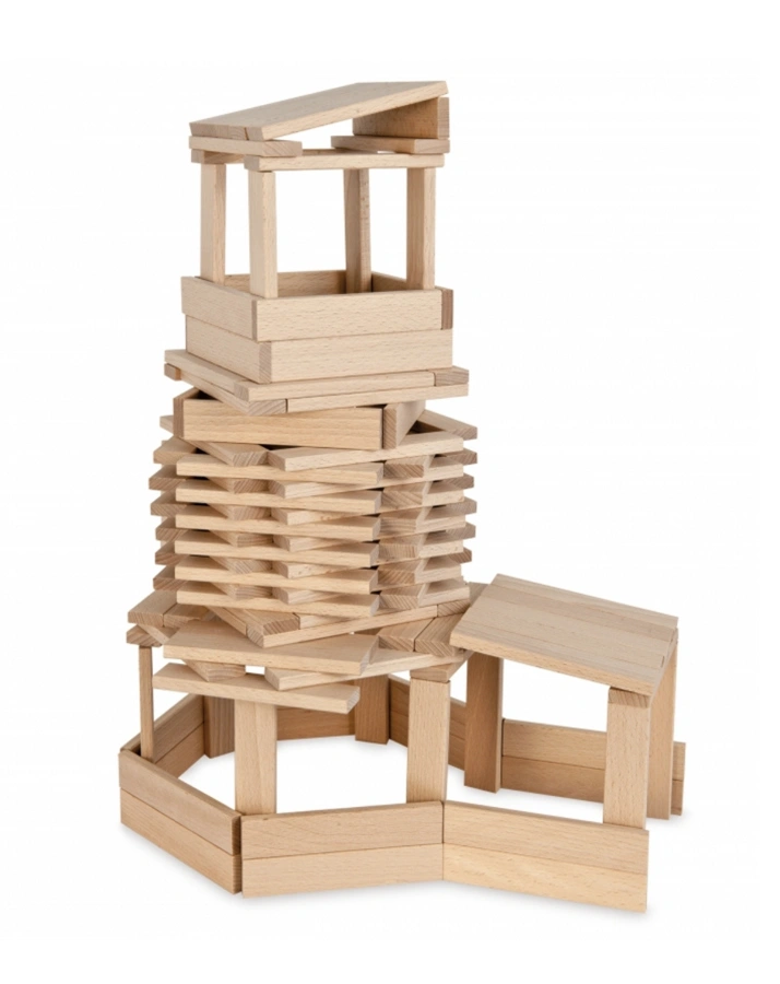 Holzklötzer BAUKASTEN 200-teilig in natur