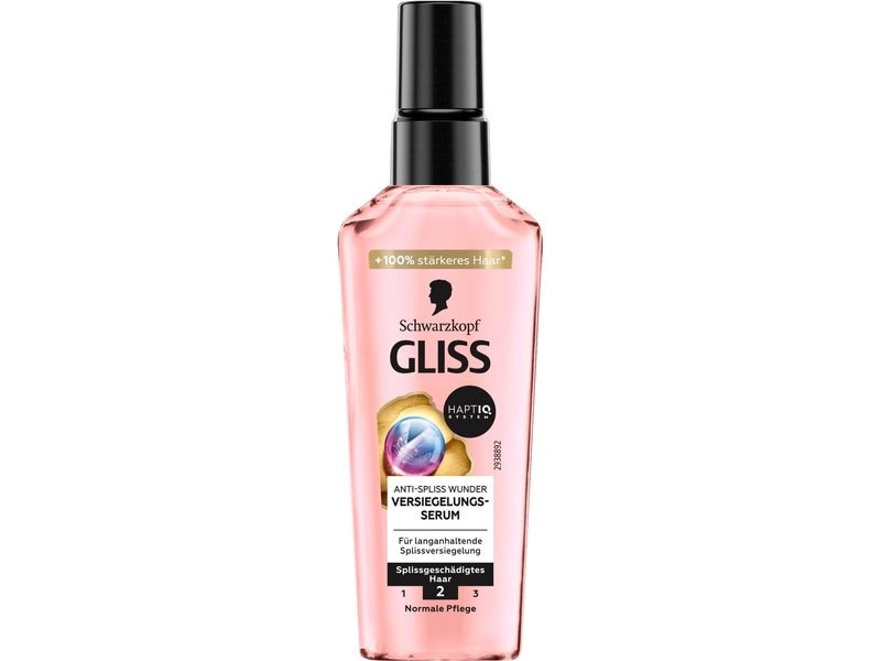 Schwarzkopf GLISS Serum Anti-Spliss Wunder 75 ml Haarserum sorgt für langanhaltende Splissversiegelung