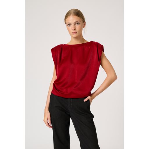 My Essential Wardrobe EstelleMW Bluse, Burgundy Red, 42