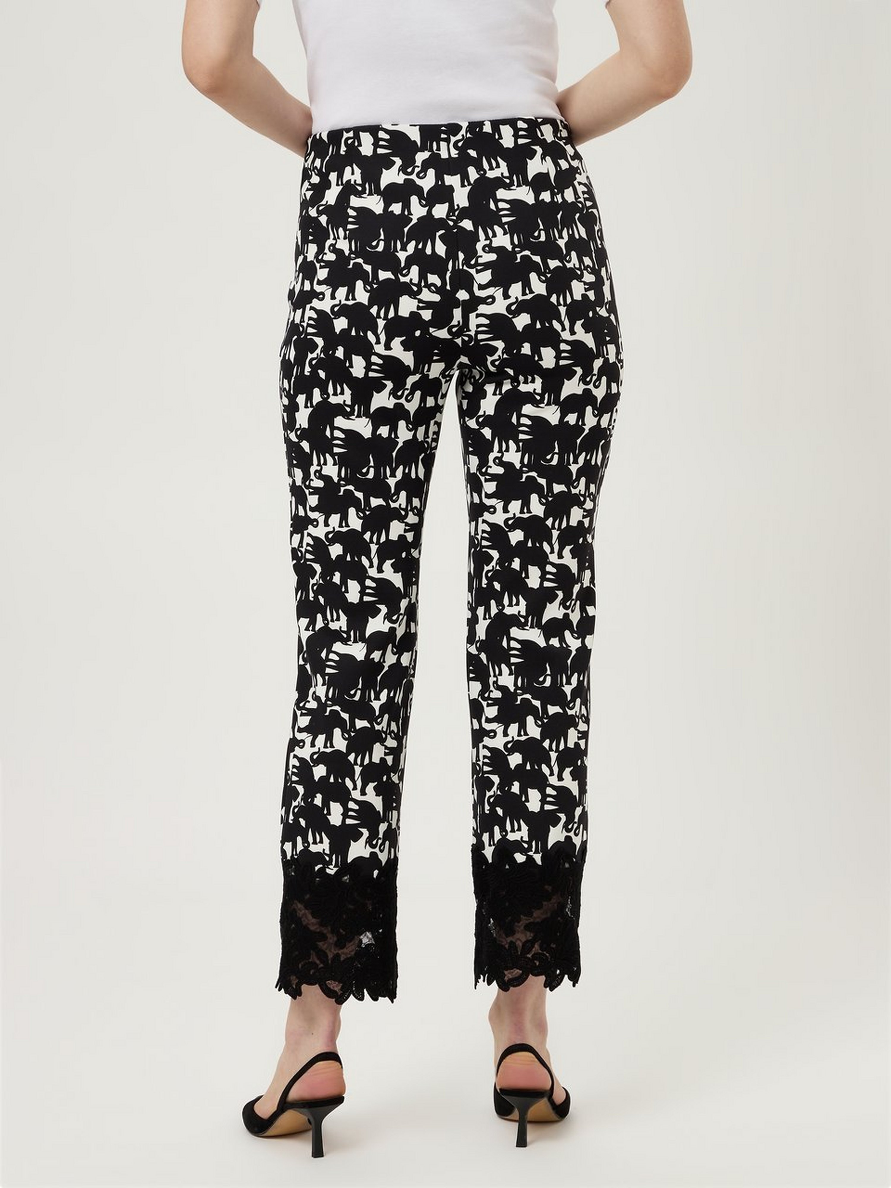 Knöchellange Jersey-Hose