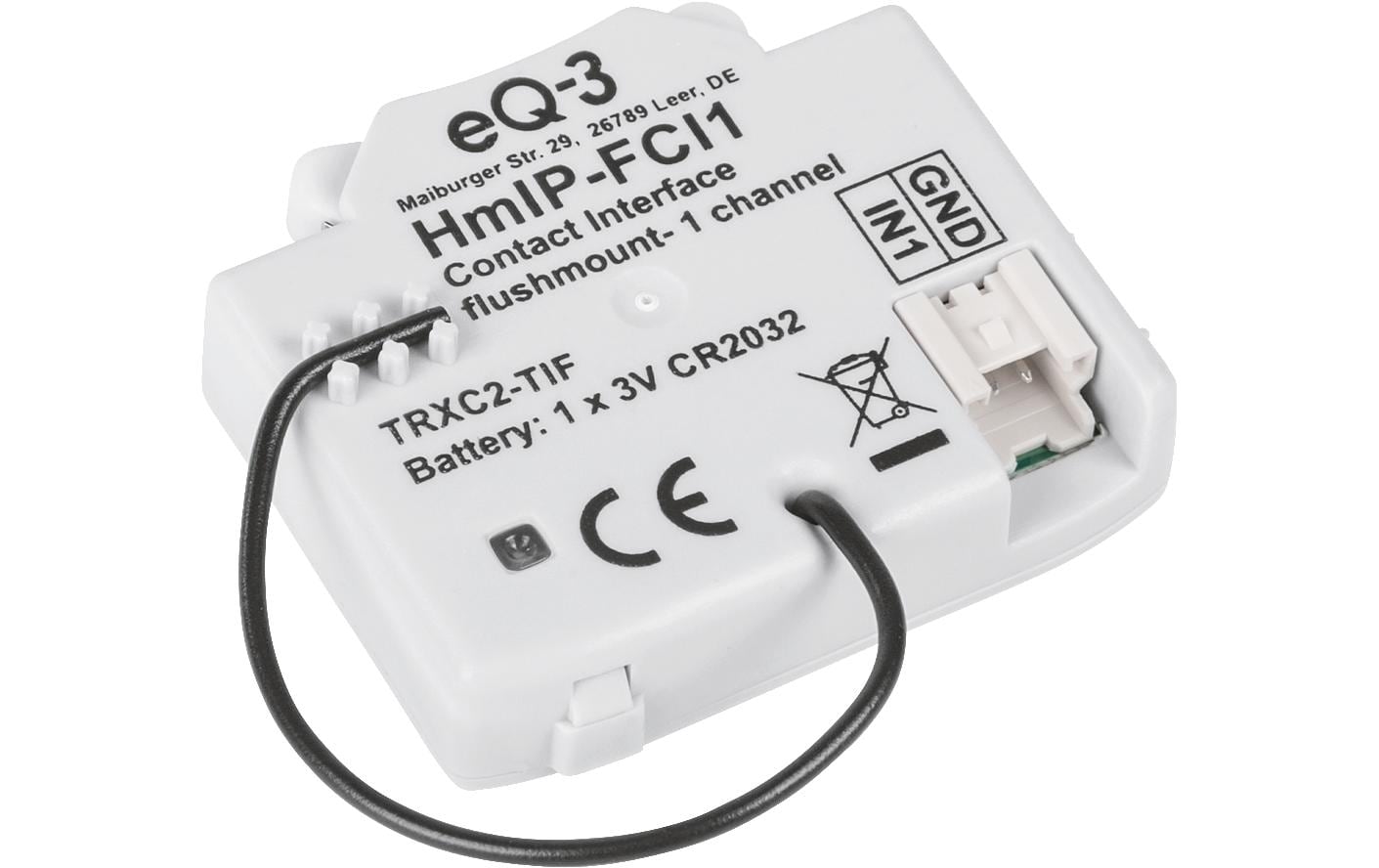 Smart Home Funk-Tasterschnittstelle Unterputz 1-fachNachrüstung von konventionellen, potentialfreien Tastern – HmIP-FCI1