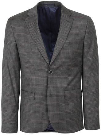 Suitable Kostuum Toulon Wol Check Grijs Bruin SPE223028TO36ST-940 kopen