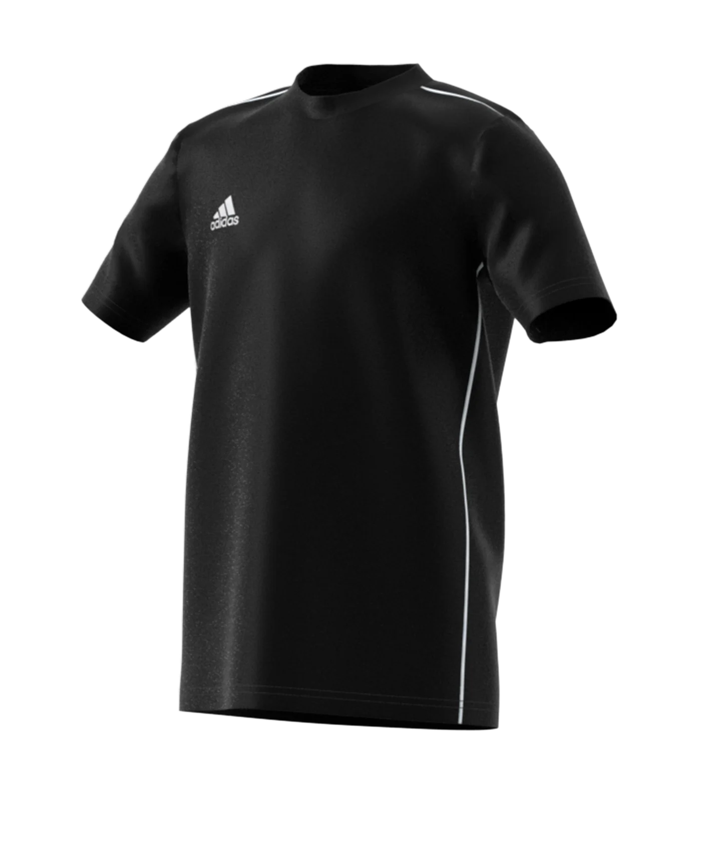 adidas Core 18 Tee T-Shirt Kids Schwarz Weiss
