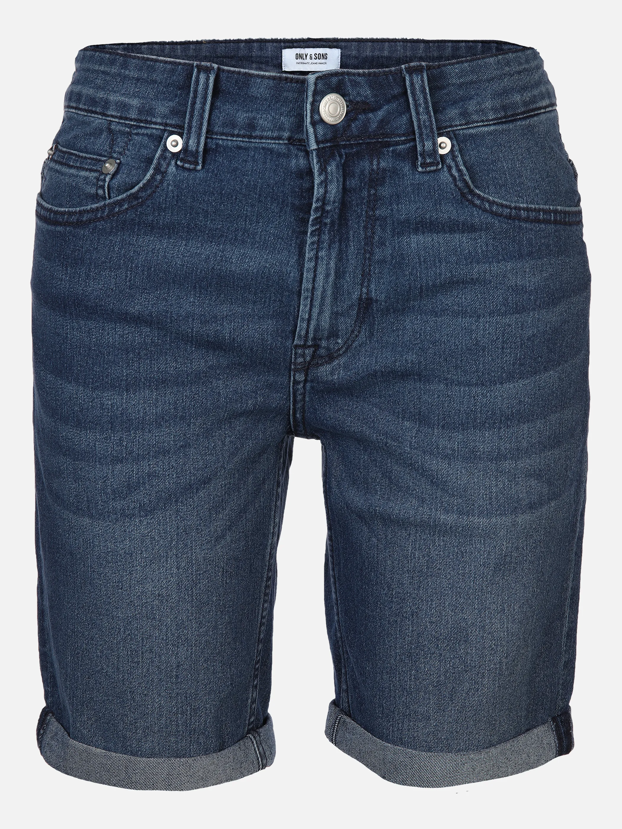 Only & Sons ONSPLY DARK BLUE 7073 Jeansshorts