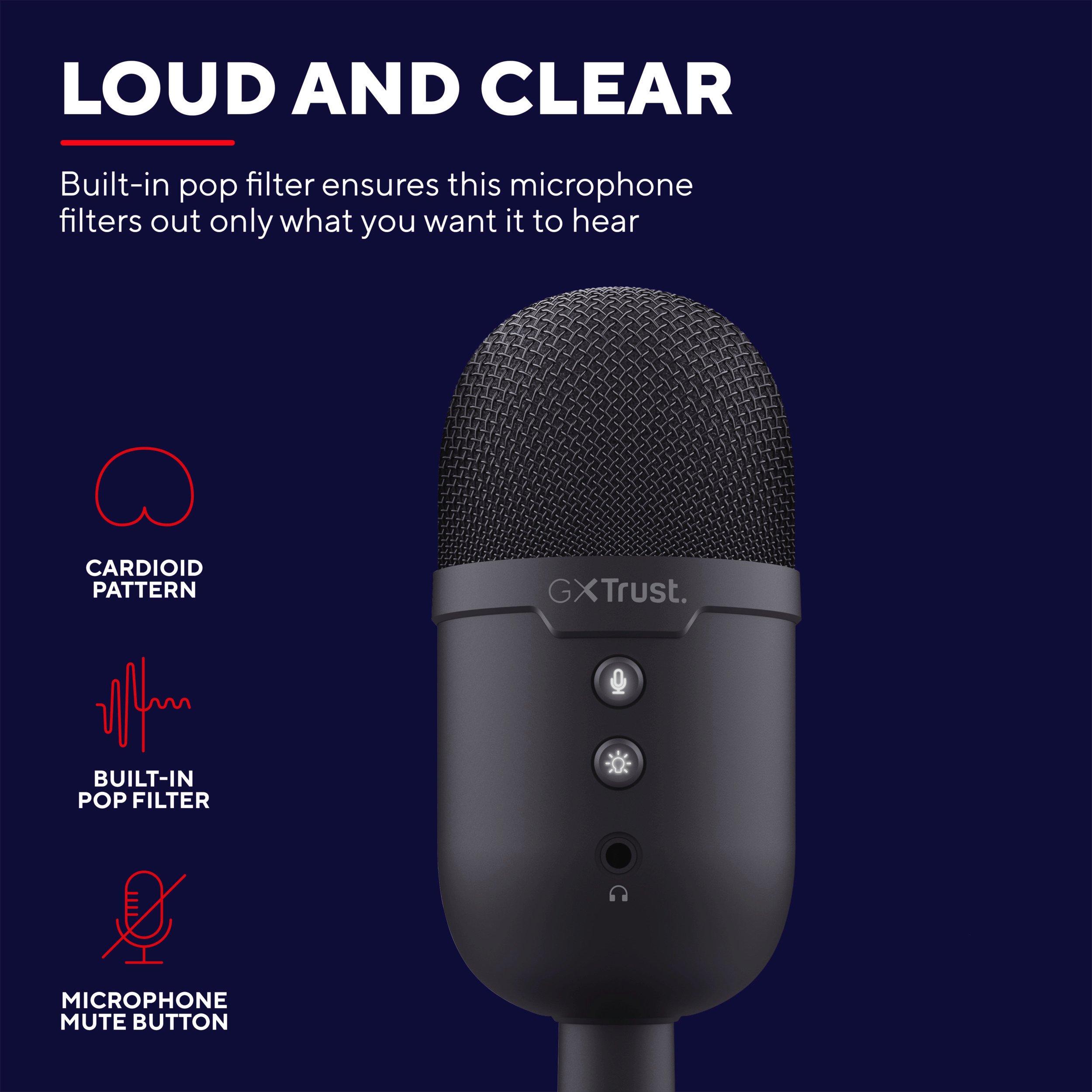 Trust GAME GXT234 Yunix Microphone Black