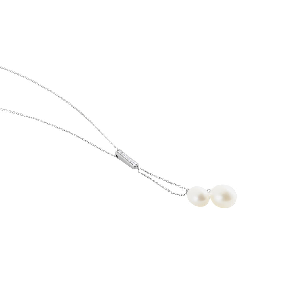 Collier Giacomo Or Blanc Perle De Culture