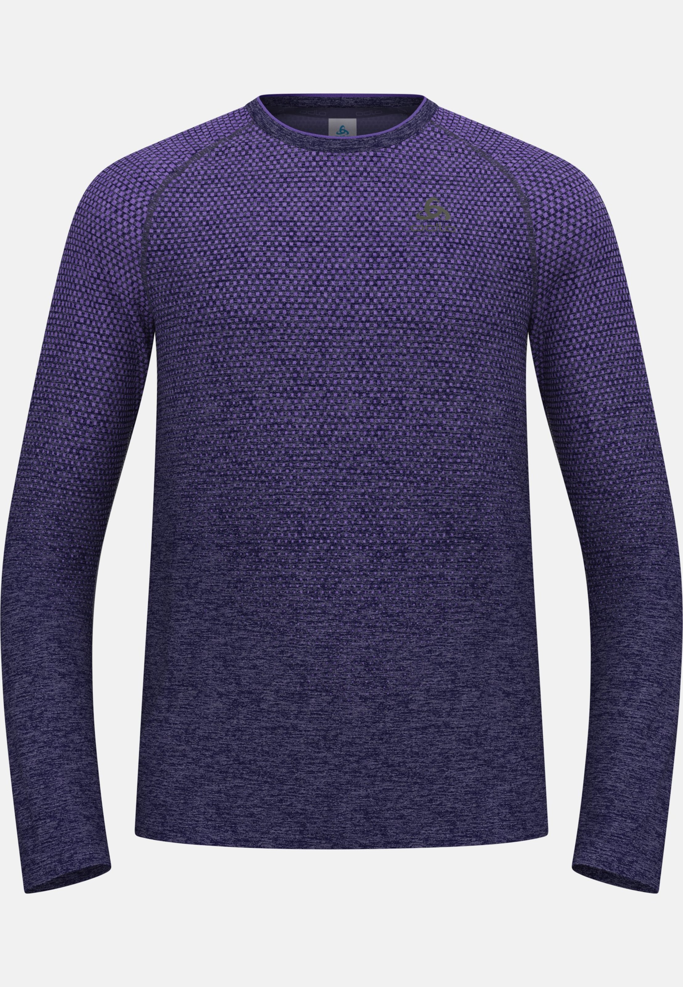 Essentials Seamless Langarm-Laufshirt in eclipse melange
