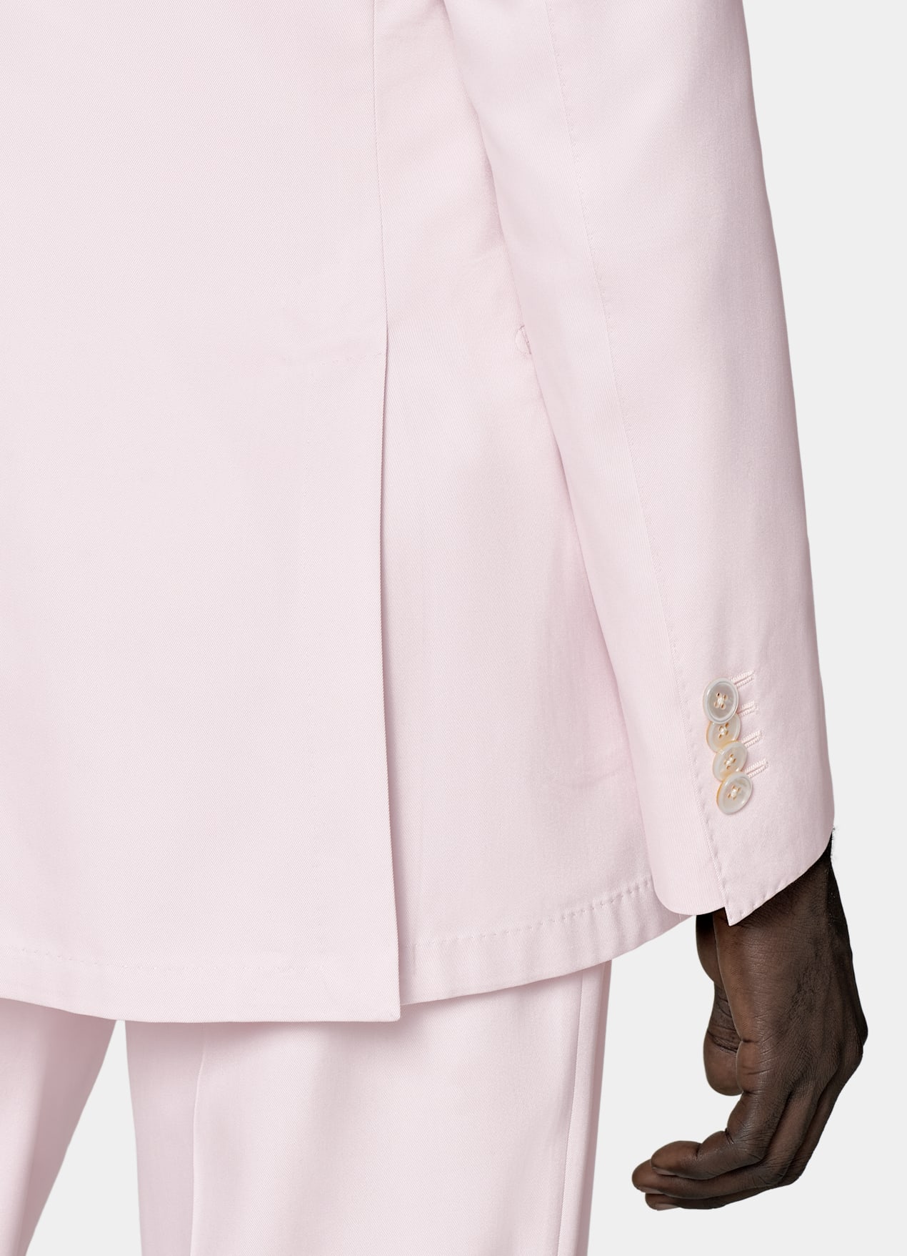 Costume Havana coupe Tailored rose clair