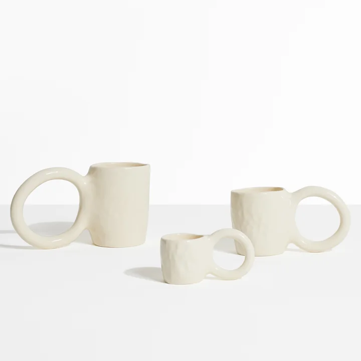 Petite Friture - Donut Espresso Becher, cherry (2er-Set)