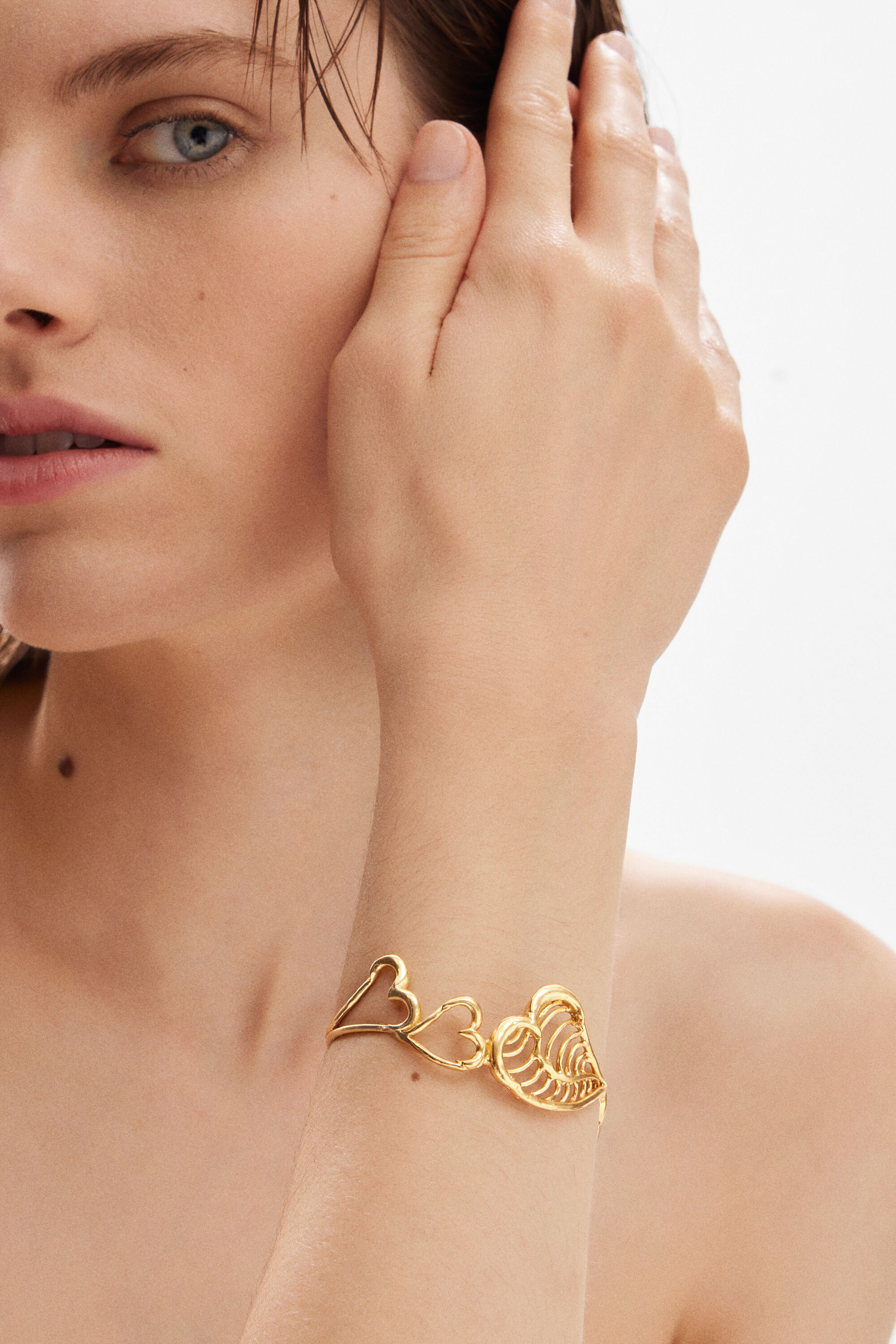 Pulseira Zalio Gold Baño Corazón