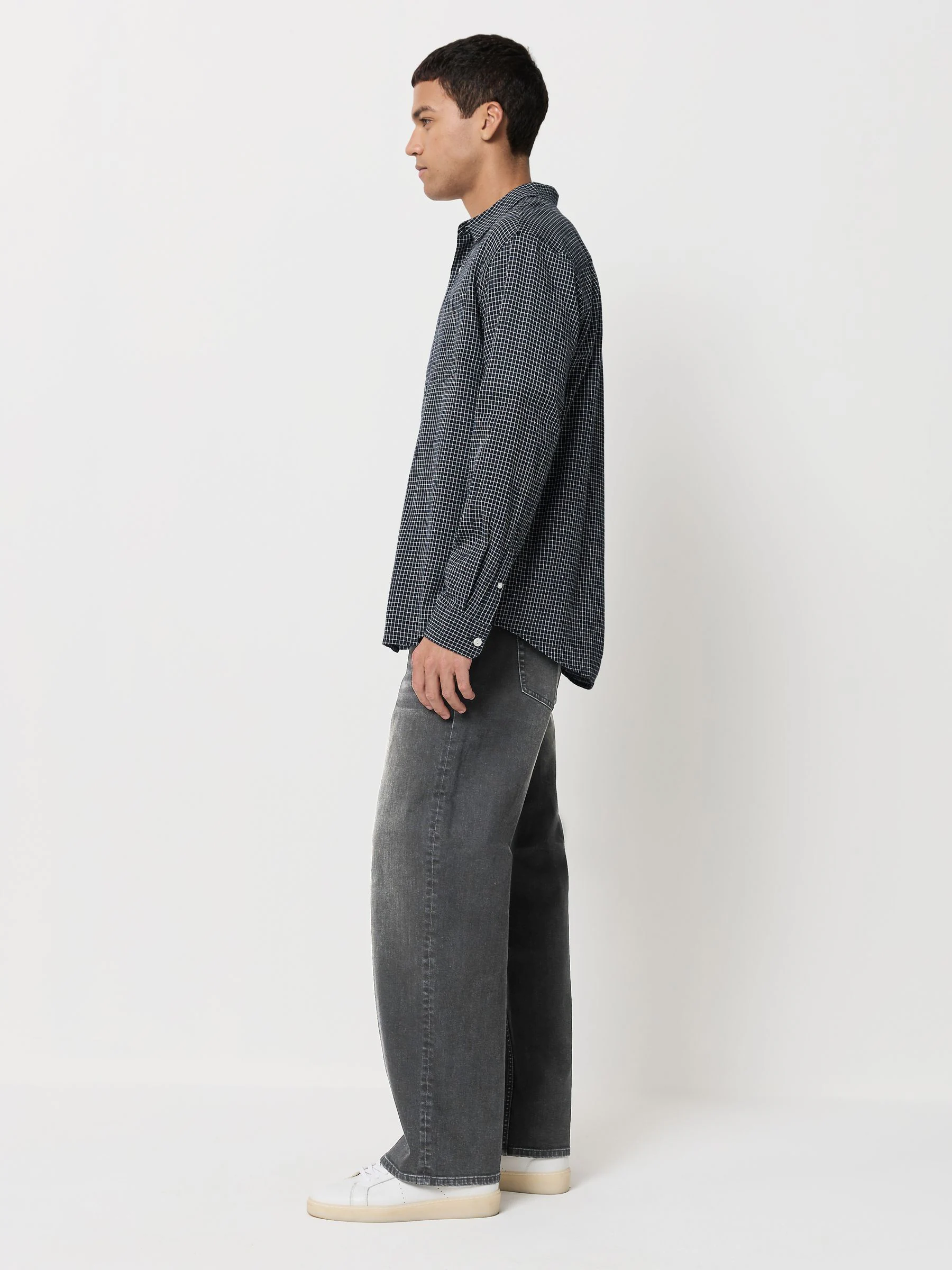 Zwarte wassing - Baggy pasvorm - Klassieke stretchy jeans