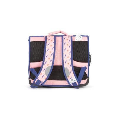 Cartable réversible Heart - 38 cm - 2 compartiments - rose - Pol Fox