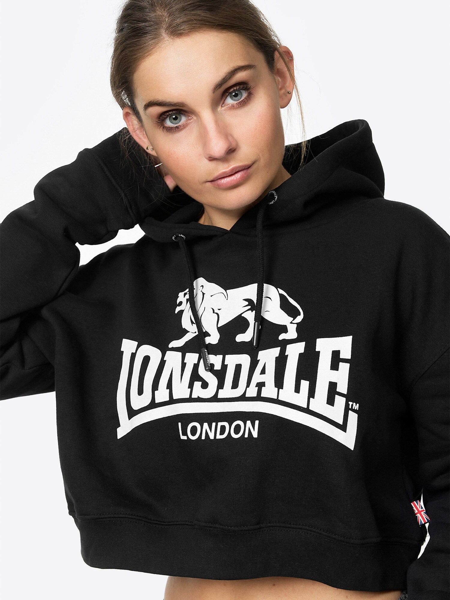 Lonsdale Frauen Kapuzensweatshirt Cropped ROXETH