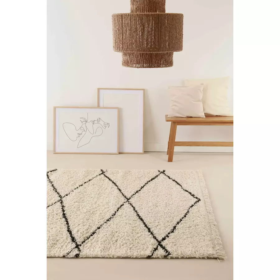 Wecon home Hochflorteppich STUDIO one creme beige