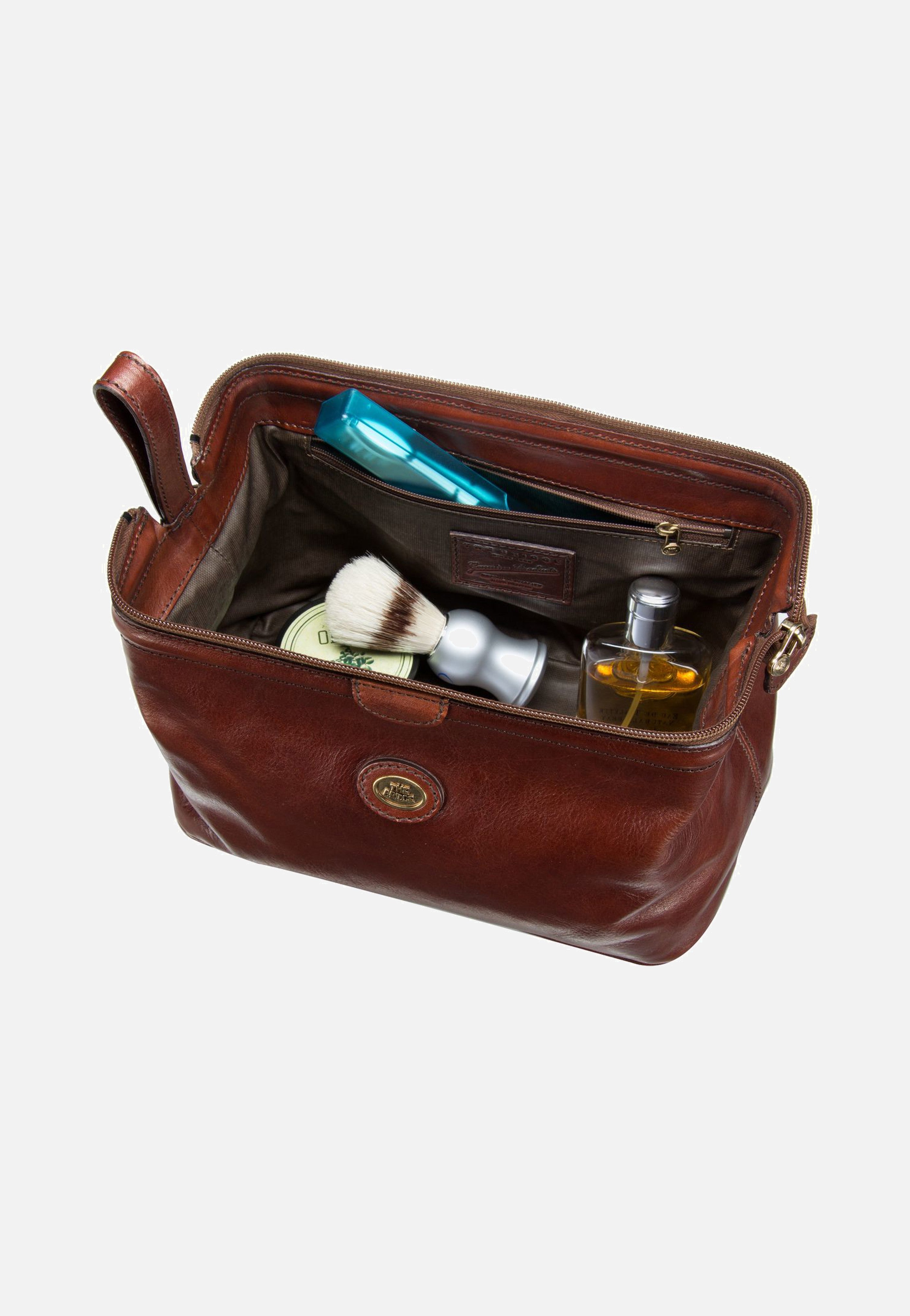 Story Viaggio Kulturtasche Braun - Kulturbeutel