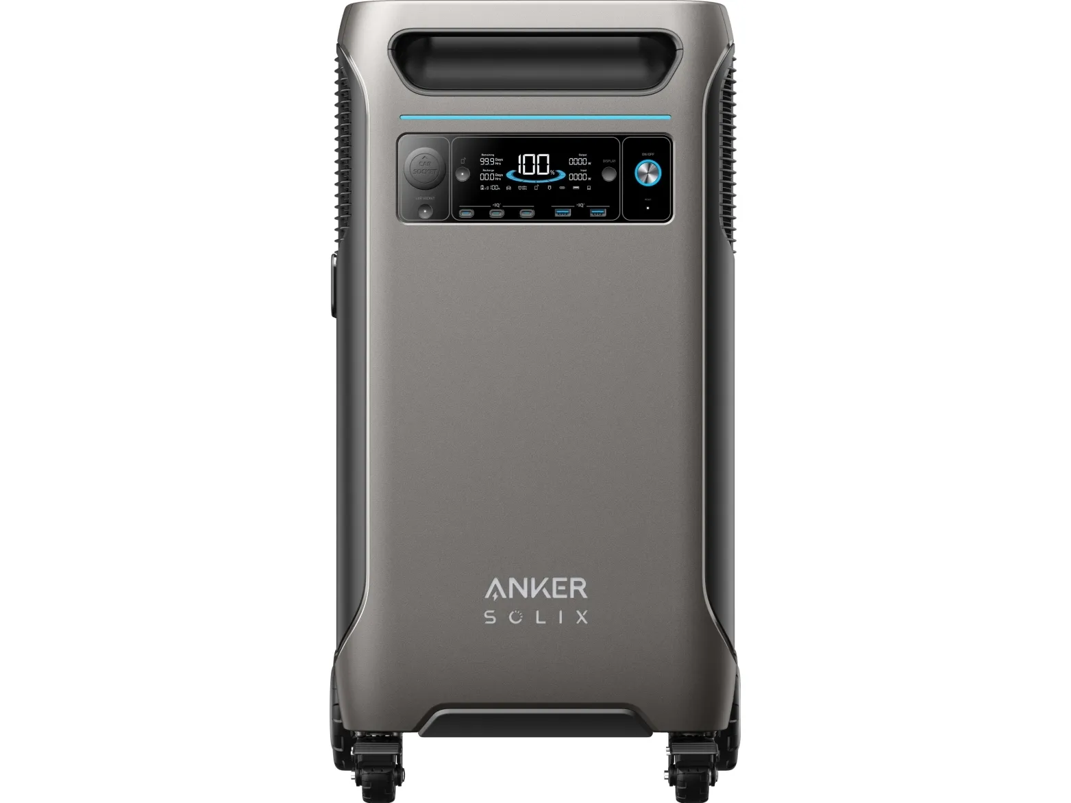 Anker SOLIX F3800 - Transportabel strømstation - AC 230 V - 6000 Watt - litiumjernfosfat - 3840 Wh - Wi-Fi, Bluetooth