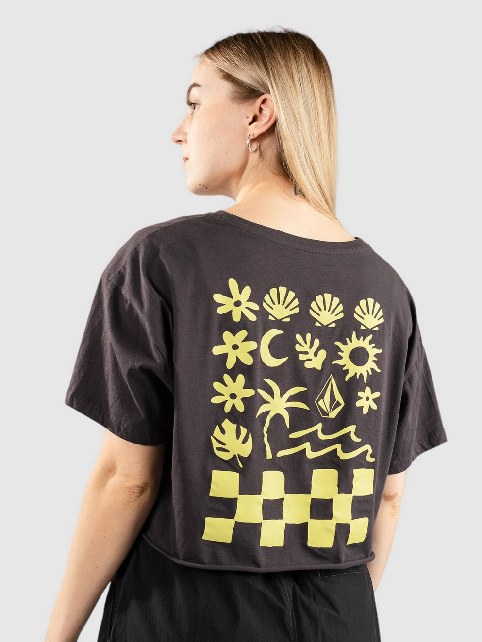 Volcom Just A Trim T-Shirt vintage black