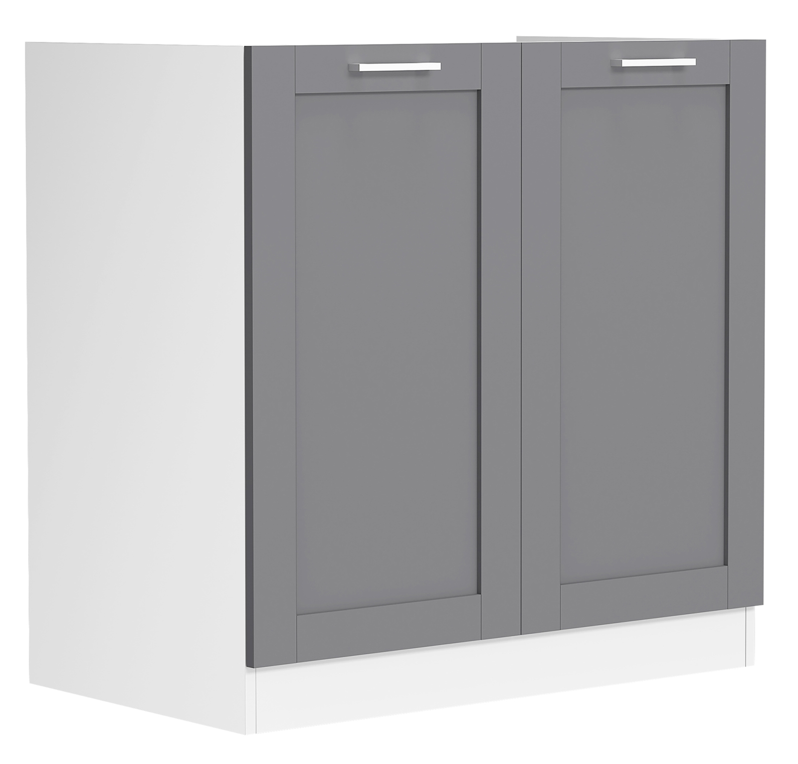 Spülenunterschrank COLURA - weiß-anthrazit - 80 cm