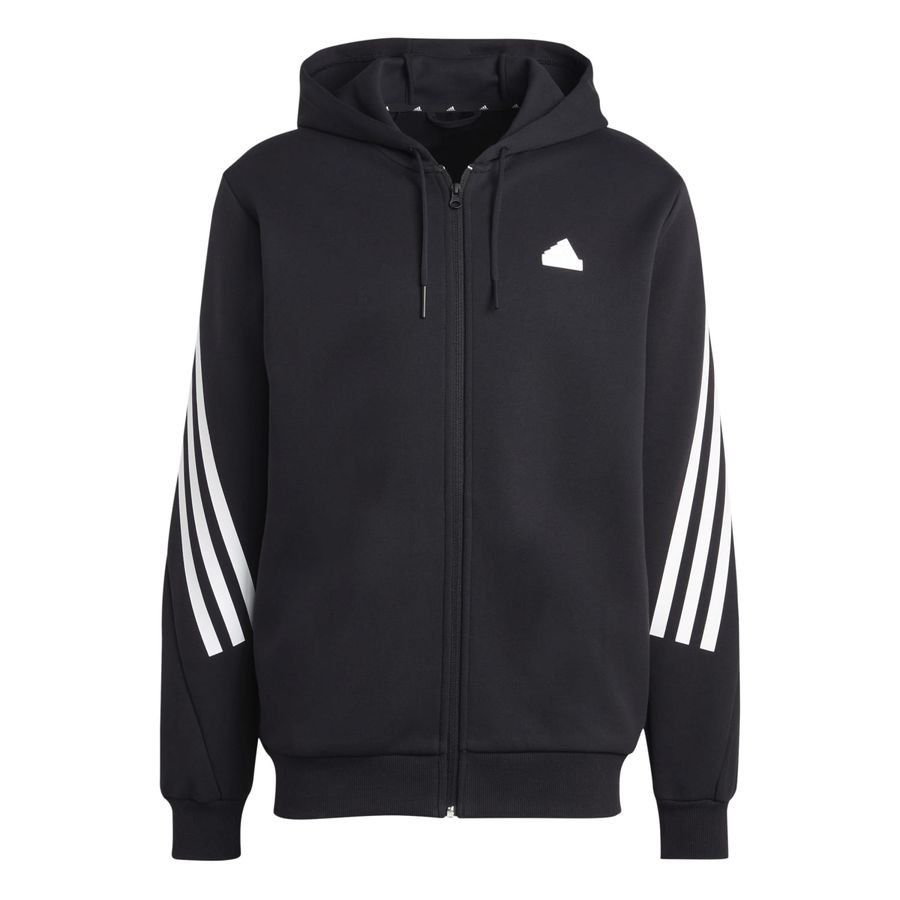 adidas Sweat à Capuche Future Icons 3-Stripes Full Zip - Noir/Blanc