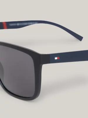 Óculos de Sol Retangulares com Textura Polo Piquet