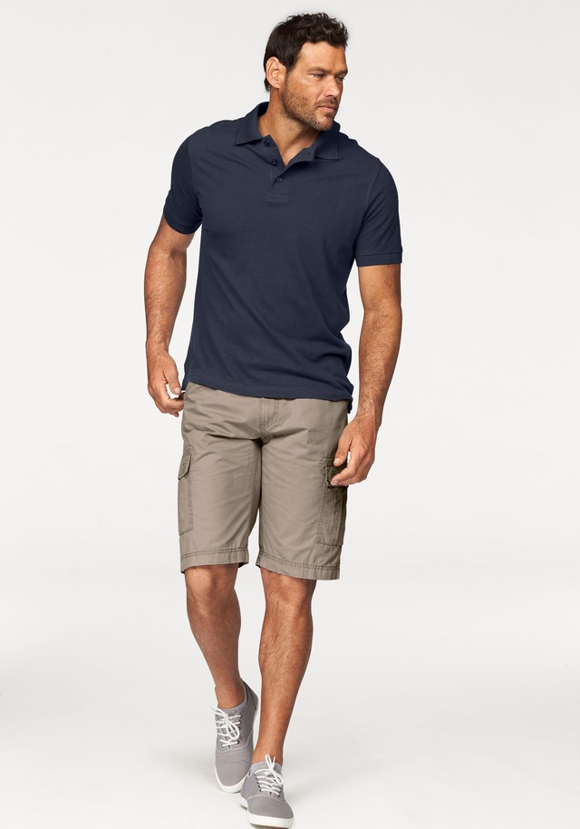 Man's World Poloshirt , Kurzarm,  lockere Passform,  unifarben
