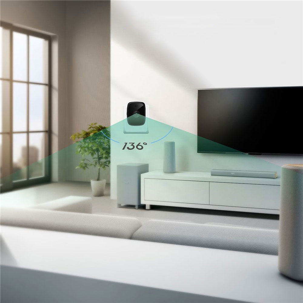 Netzteil mit integrierter Mini WiFi IP Kamera Full HD 1080p   Nachtsichtfunktion / Micro SD Kartenslot (iOS/Android) - Schwarz