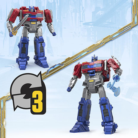 Transformers One Power Flip Optimus Prime figur