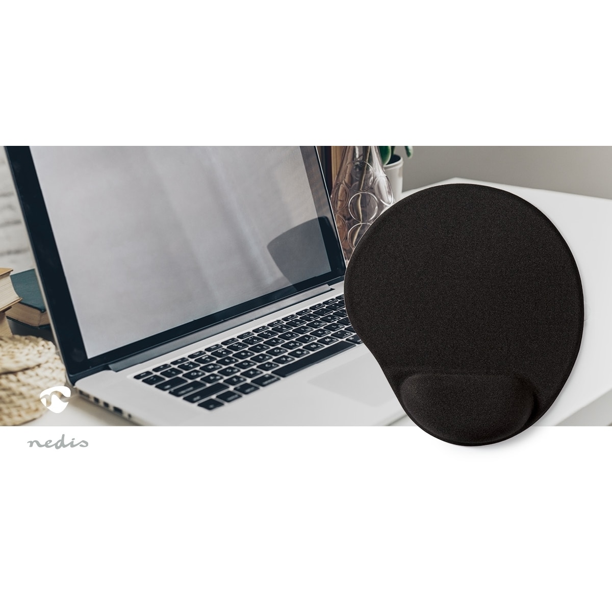 Nedis Musematte | 215 mm | Sort
