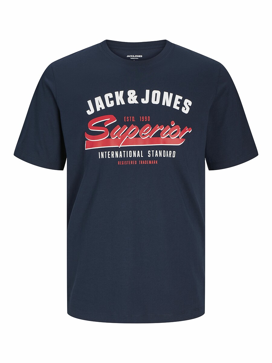 JACK & JONES<br>Camiseta reta com logotipo