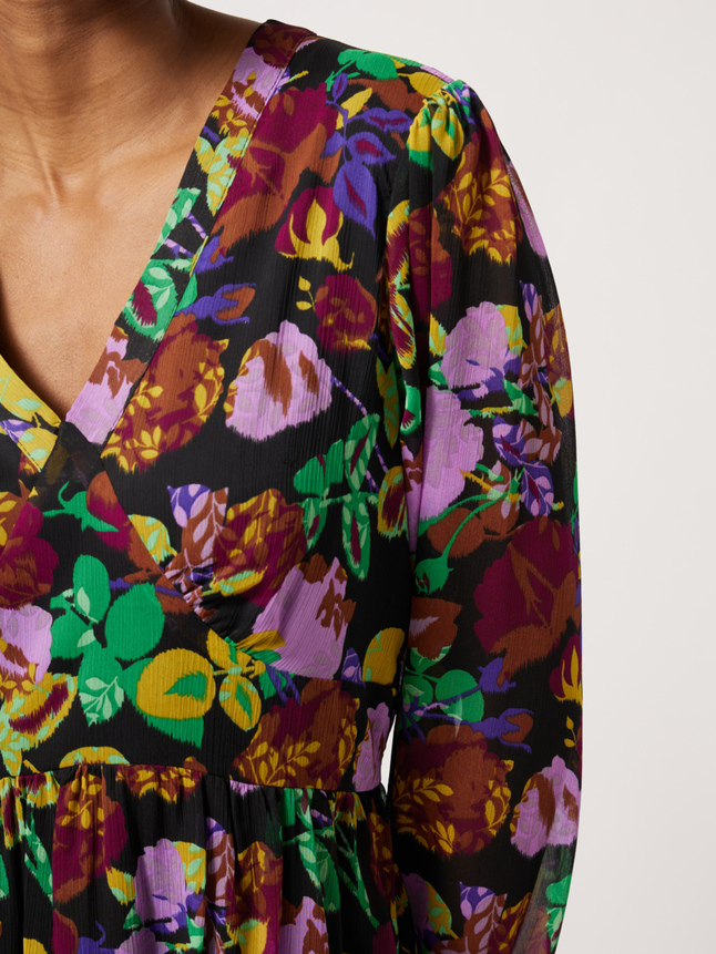 Robe courte imprimé floral