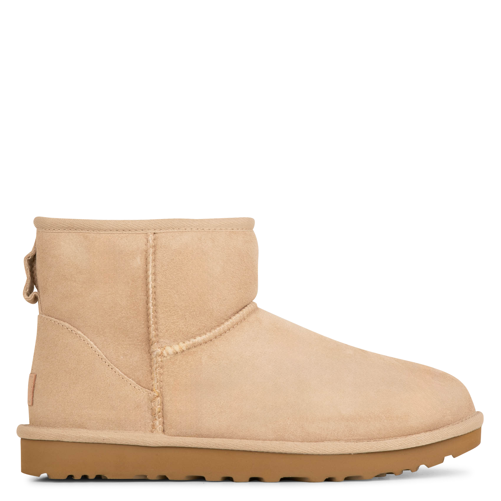 CLASSIC MINI II - Boots Classic II Mini en cuir | Beige