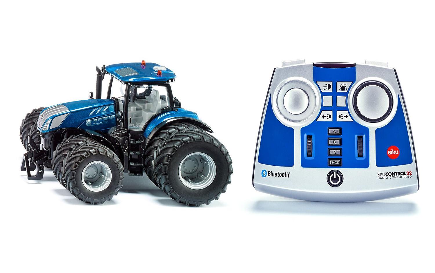 Traktor New Holland T7.315, Doppelreifen, mit Sender, 1:32<br>Siku Control Traktor mit Bluetooth App und Fernsteuerung