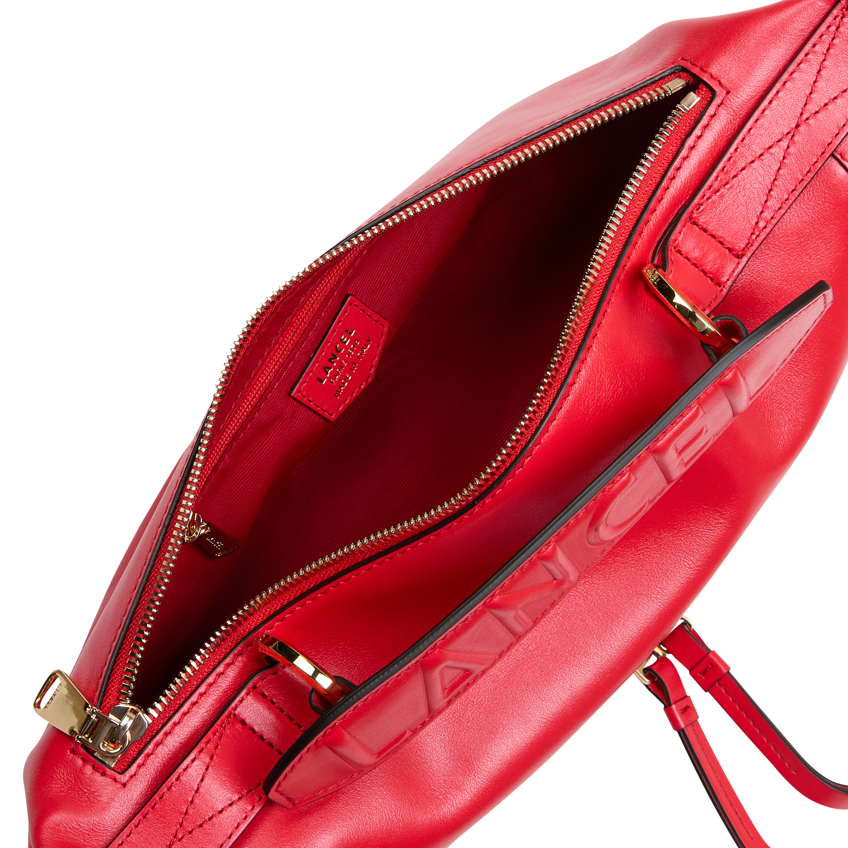 ORIGAMI S - Sac bandoulière en cuir | Rouge