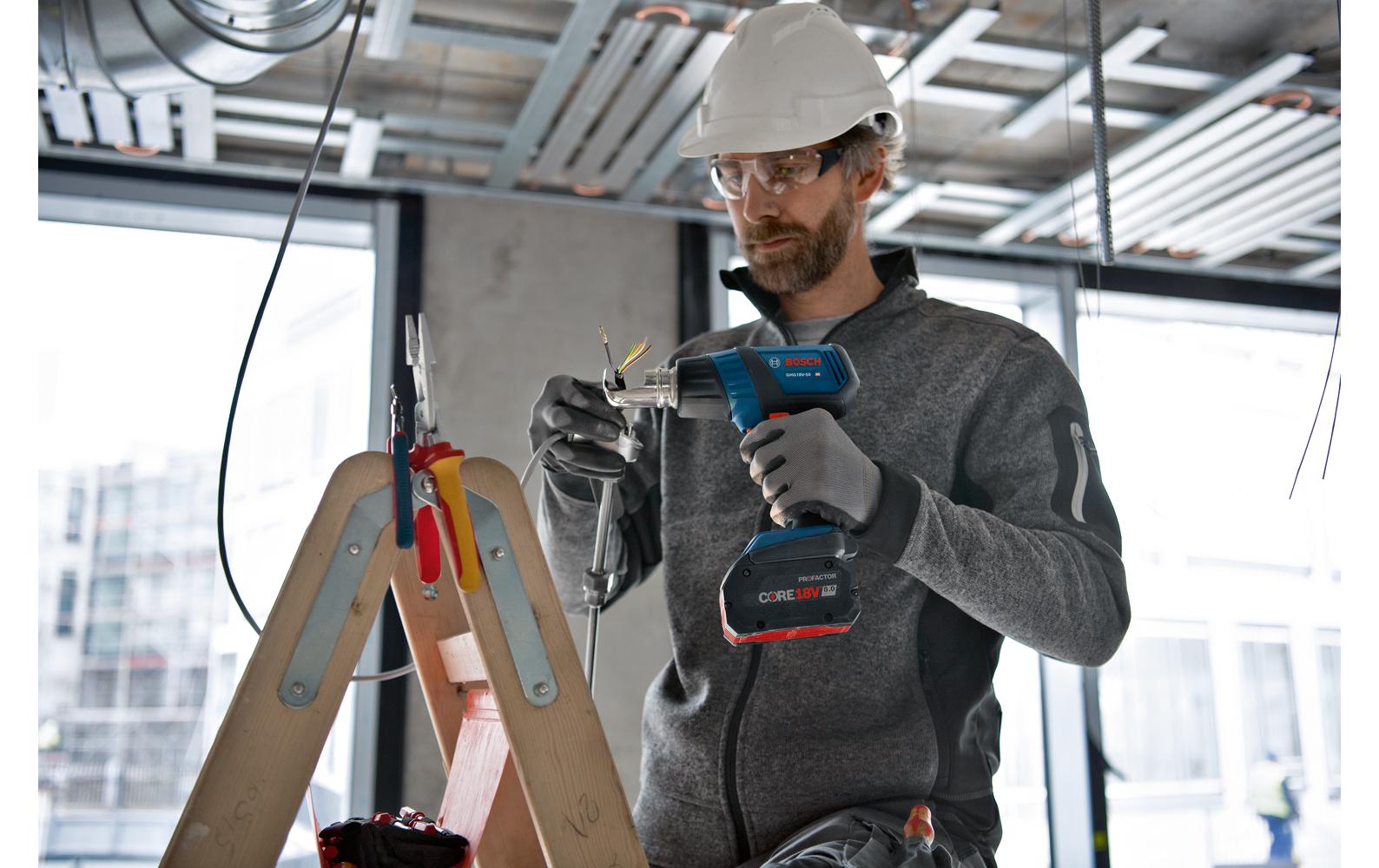 Akku-Heissluftgebläse GHG 18 V-50 Solo<br>Flexible 18 V Heissluftpistole für jede Arbeitsumgebung