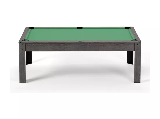 Billard Américain convertible table 6places KITBILL 6Ft - 206,5 x 116,5 x 80 cm Plateau dînatoire et accessoires inclus - Gris
