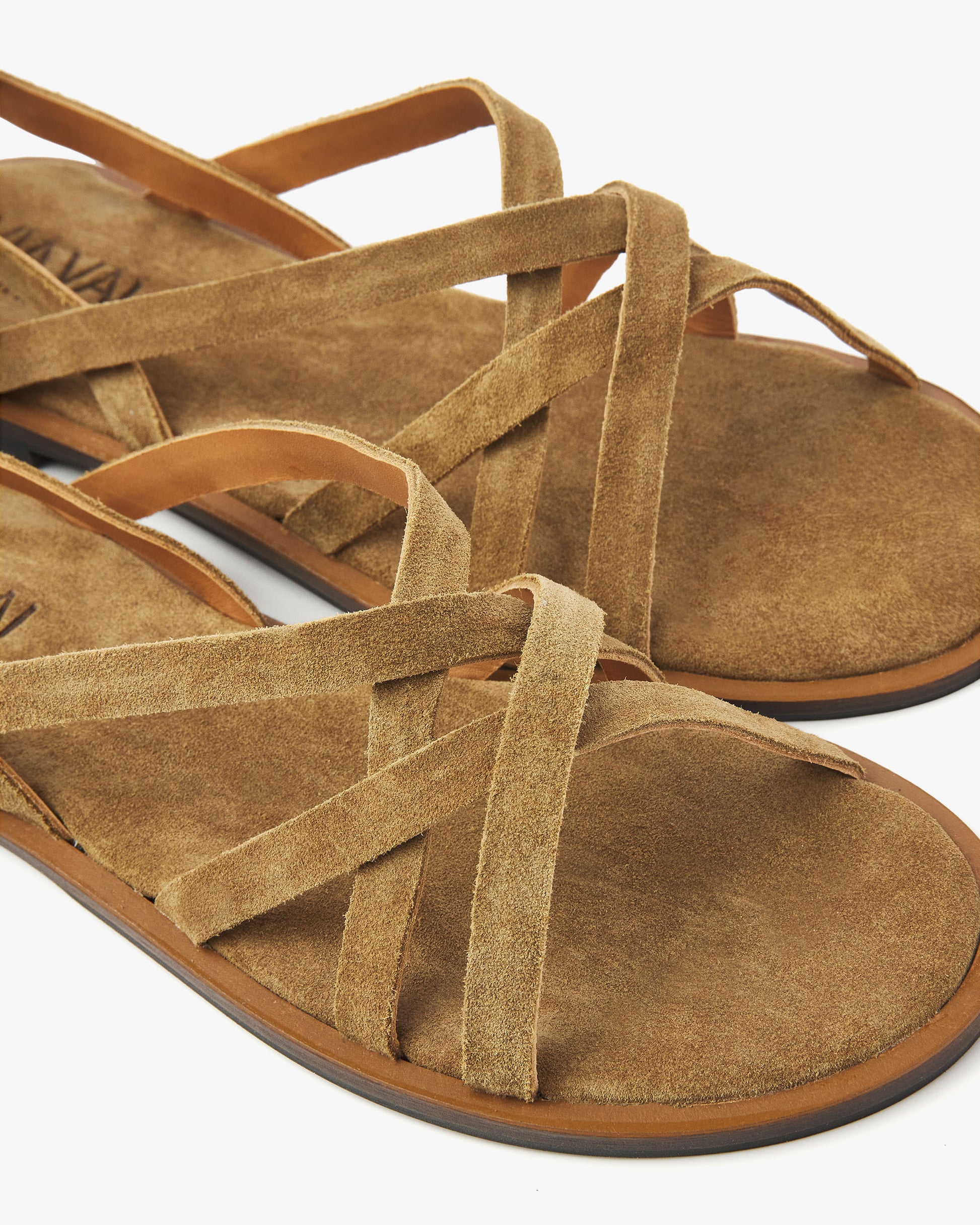 VIA VAI khaki sandalen Vita Rachel