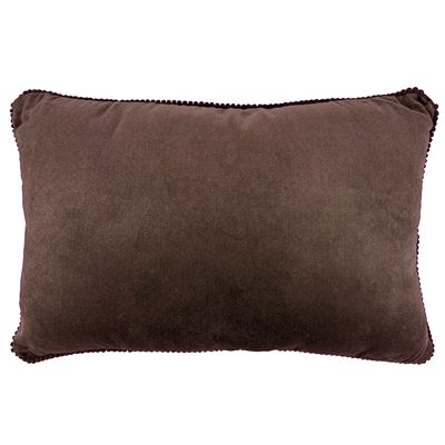 Coussin velours perlé