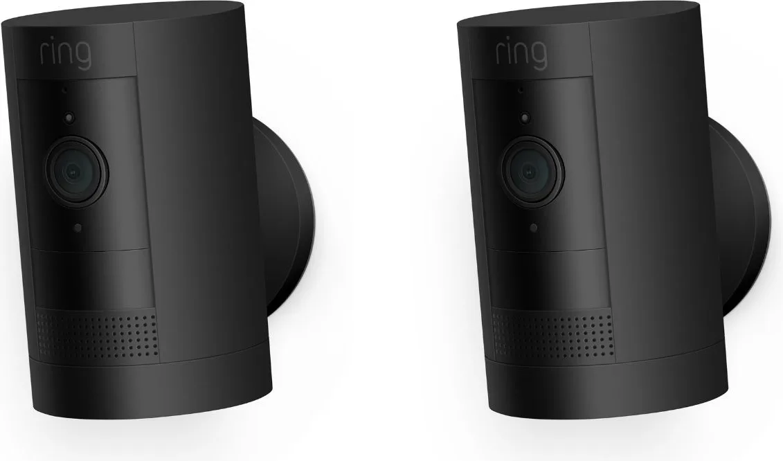 Ring Stick Up Cam Battery Noir (2 pièces) Caméra de surveillance