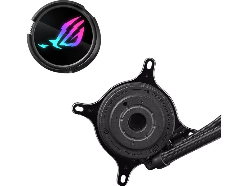 ASUS ROG Wasserkühlung ROG Strix LC III 240 ARGB Schwarz All-in-One Wasserkühlung mit 2x 120-mm Lüfter mit RGB-Beleuchtung