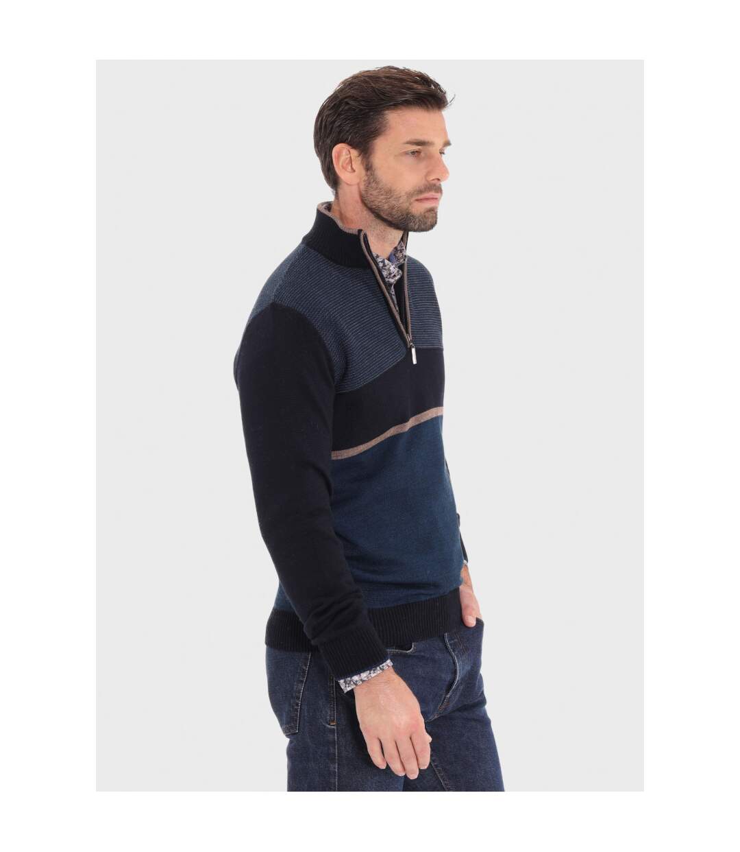 Pull fantaisie col chz