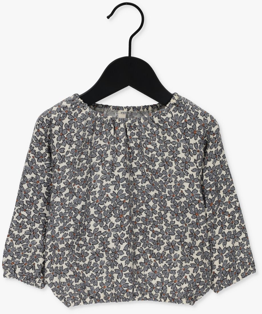 QUINCY MAE blauwe quincy mae blouse cinch long sleeve tee
