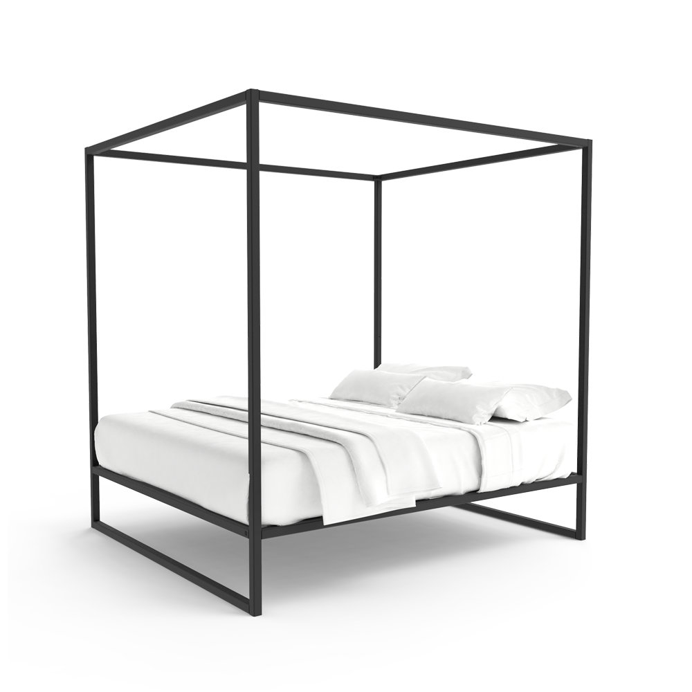 Hemelbed bedframe °02 | Zwart 180 x 220 cm