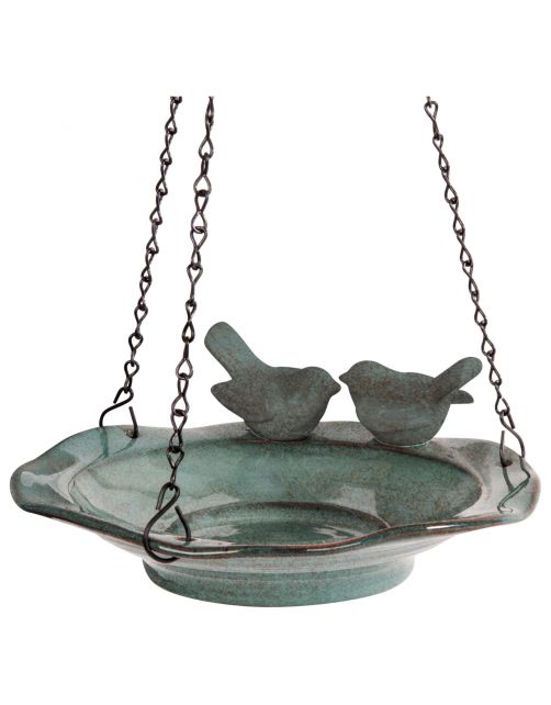 Wildbird Waterschaal Traunsee - Vogel - Voerbak- Drinkbak - 28x10 cm Groen
