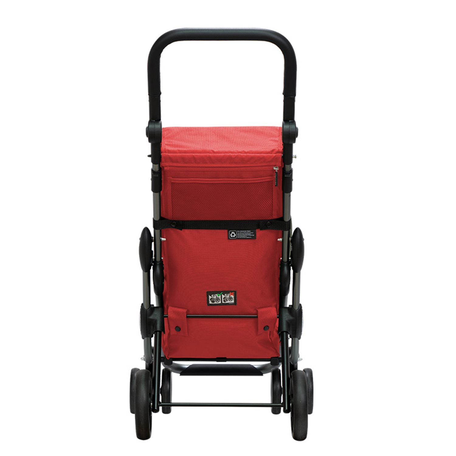 Playmarket Go Up Premium Boodschappentrolley rood