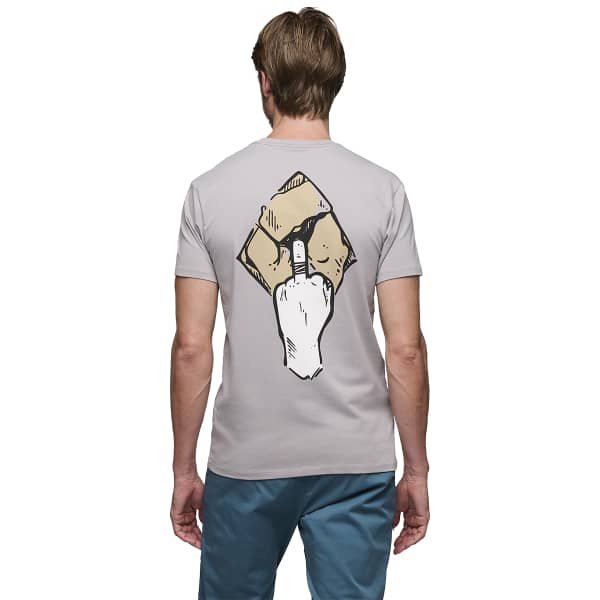 T-shirt escalade BLACK DIAMOND MONO POCKET SS TEE PEWTER