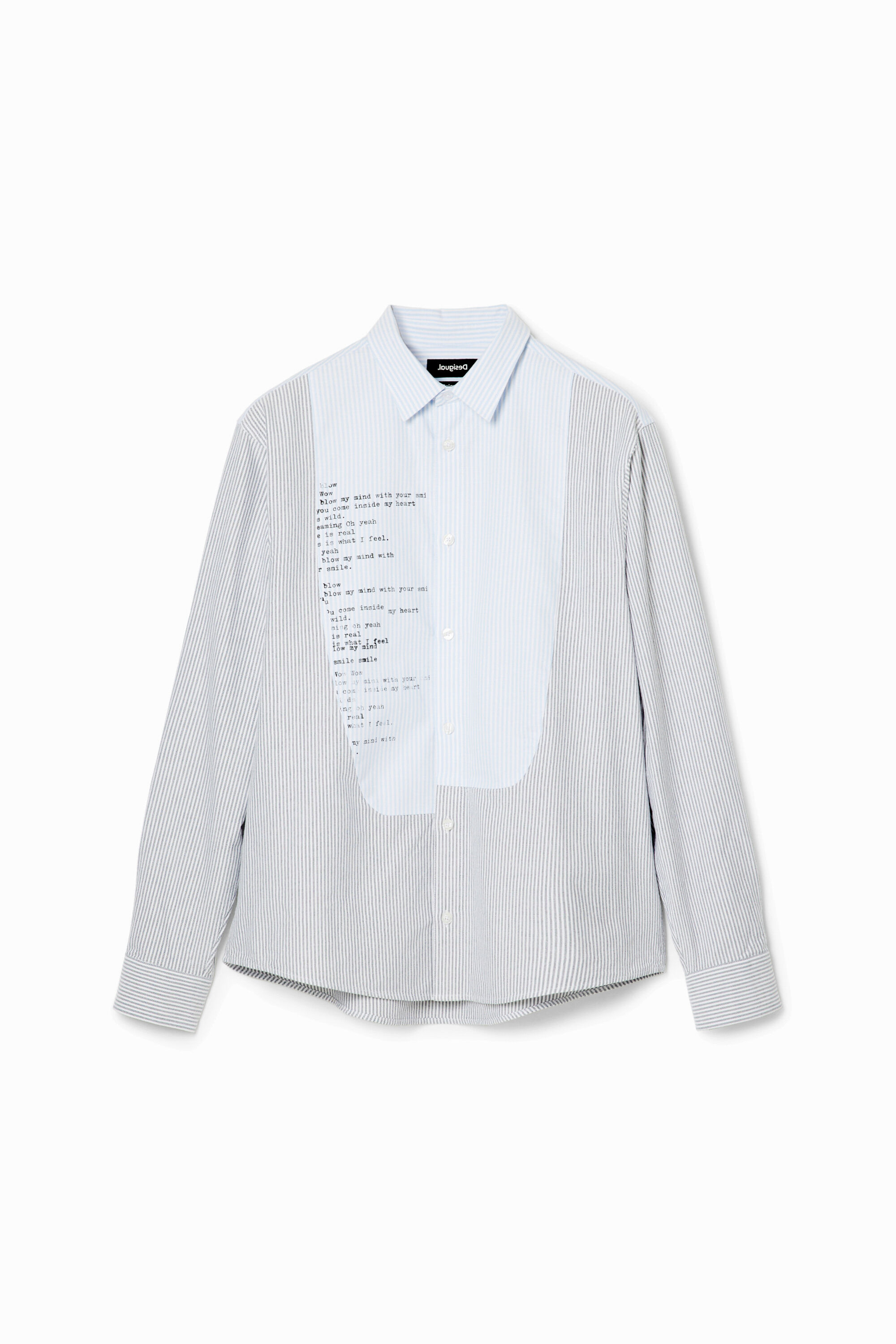Chemise rayures patchwork
