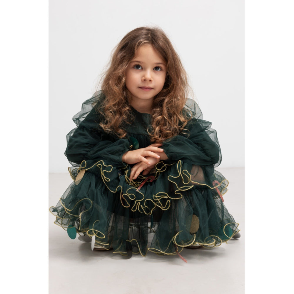 Køb MarMar Ballerina Glitter Dark Leaf December Kjole